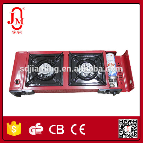 double burner portable gas BBQ stove