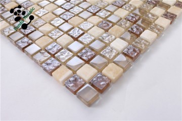 MB SMS08 Decorative Bathroom Wall Mosaic Tile Glass Stone Mosaic Tile Mixed Mosaic