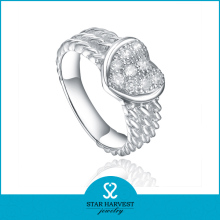 s925 ring heart shape stone