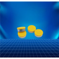 yellow aluminium and plastic cap for vial