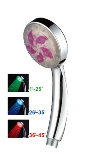 ABS material colorful led shower head in china
