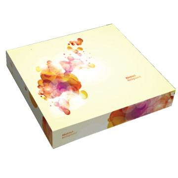 Custom clothing shopping gift packaging box with ribbon