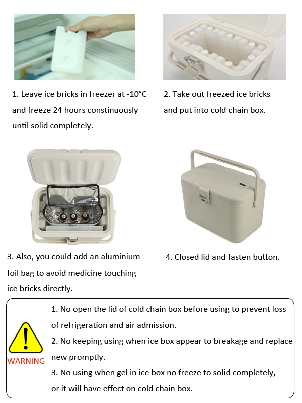 Portable 7L Cold Chain Vaccine Cooler Box