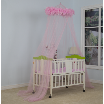 Baby Girl Princess Style Feather Baby Mosquito Net