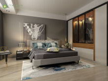 Modern Home and Hotel Melamine Bedroom Furniture Set
