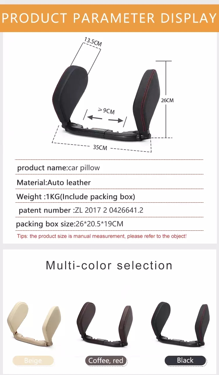 Factory Direct Sales Custom Logo Car Neck Rest Pillow