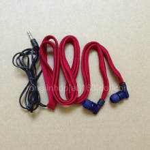 Washable earphone for hoodie drawstring hoodie built-in MP3 headphone