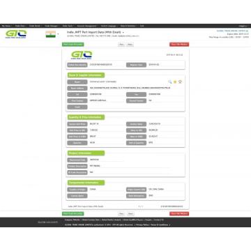 Data Import JNPT PET-India