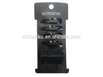 Small plastic hair extension snap clips