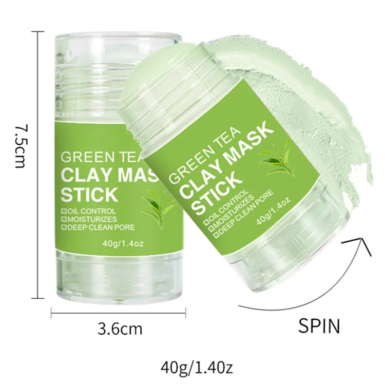 Custom Cleansing Clay Mask 40g Green Tea Clay Mask Stick