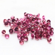 Wholesale Rubellite Round Diamond Cut For Jewelry Making