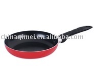 Aluminum fry pan with non-stic coating