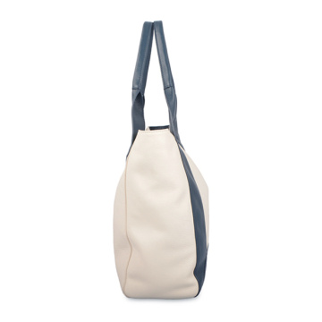 Sac à main en cuir crème butter grand sac hobo moderne