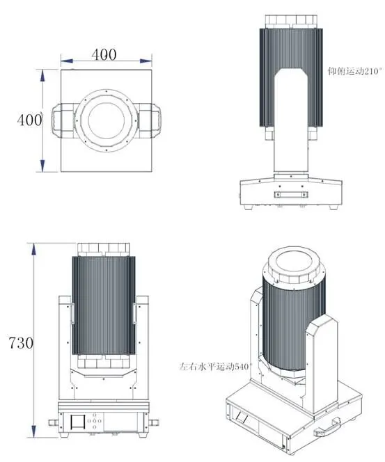 Outdoor 17r 350W PRO Moving Head Beam Sharpy Stage Lighting