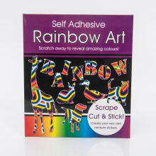 Self Adhesive Scratch Art Stickers