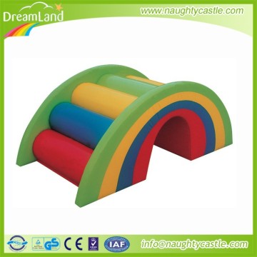 Super Quality and Design Soft Rainbow Tunnel Bridge for Children