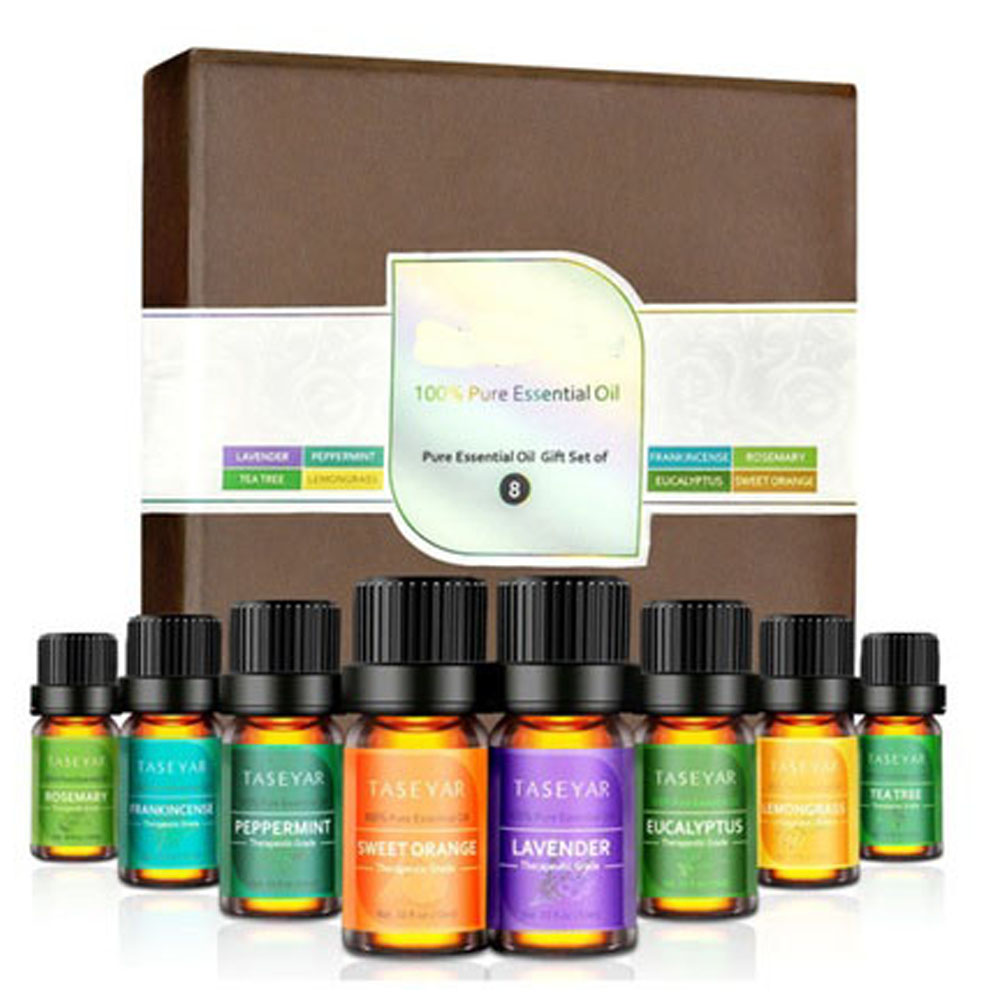 Olio essenziale set 8x10ml Grado terapeutico 100% puro