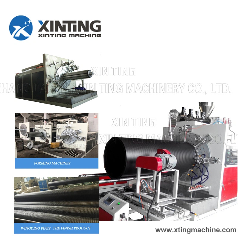 PE Large Diameter Inner Rib Enhanced Drainge Pipe Extruder/Drainage Pipes