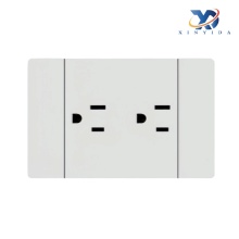 Full PC Material Iron Plate Six-Hole American Socket