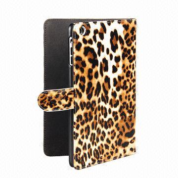 Leopard leather case for iPad