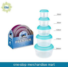 10pcs Plastic storage container set