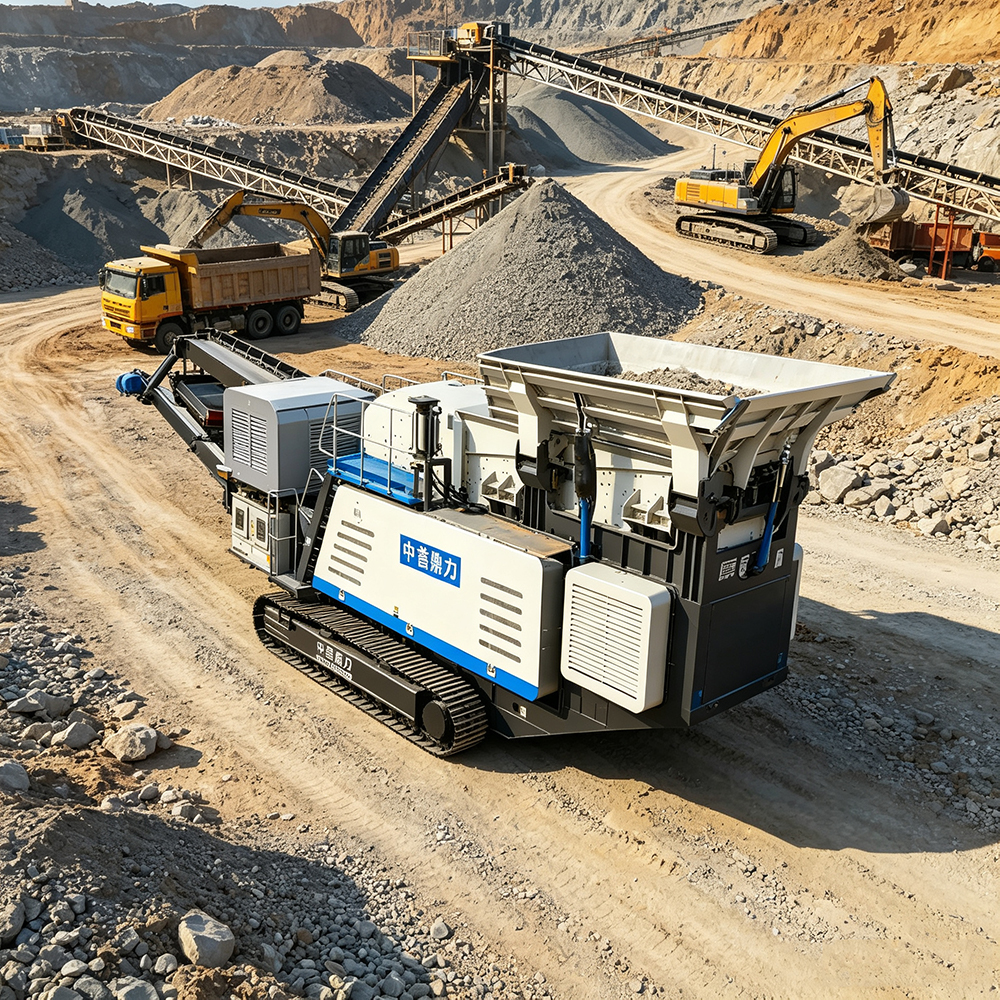 Instalație mobilă de concasor pe șenile Crawler Mobile Crusher Plant