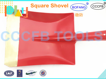 Non-Sparking Aluminum Bronze Spray The Red Figure Square Shovel ,Explosion-proof Brass Spade