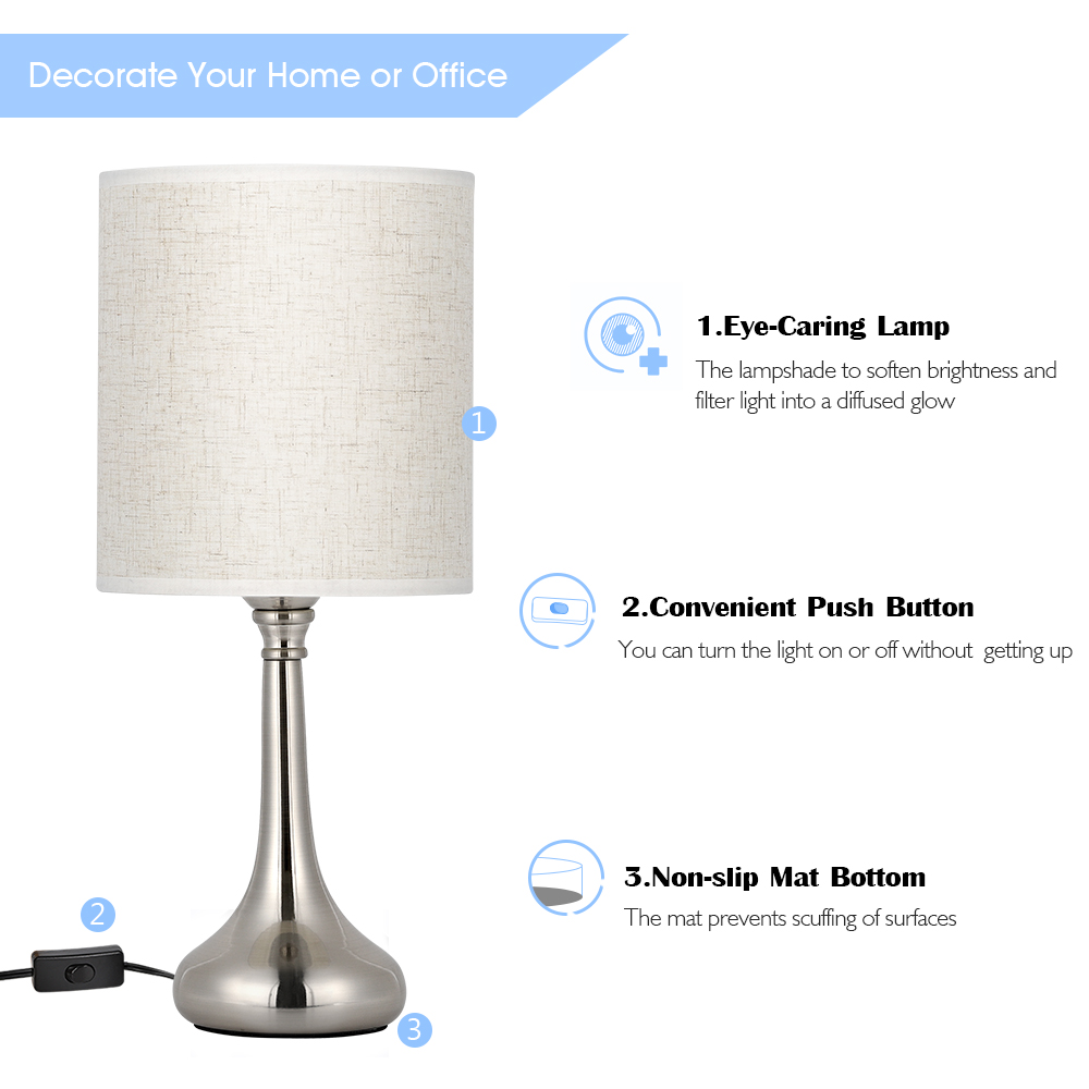 Bedroom Nightstand Lamp