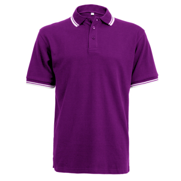 purple polo shirt men