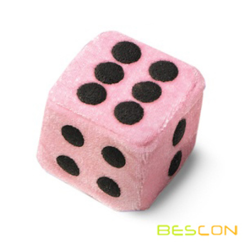 BESCON DICE Big Fuzzy Plush Dice 3inch