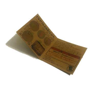 Colored folded kraft hang tags