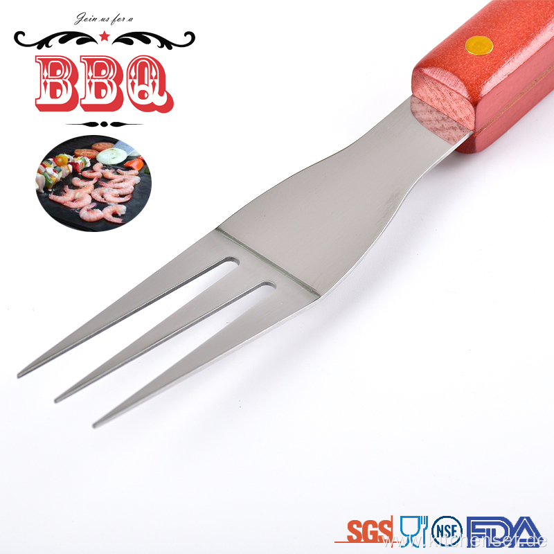 bbq grilling tool wooden handle bbq tools set