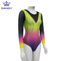 Custom long sleeve gymnastics competition leotards for girls