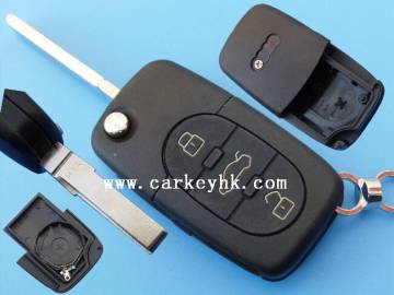 LEDY adi 3 button Adi remote key cover with CR2032 battery holder for round head Adi plastic key