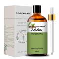 Huile de jojoba de croissance des cheveux fournit en gros 100% d&#39;huile de jojoba essentielle naturelle et biologique