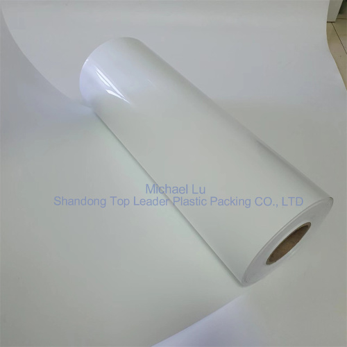 Folha de PS brilhante branca para xícaras de termoformamento pratos