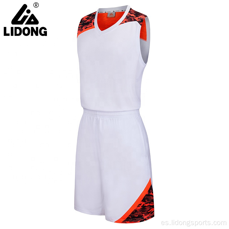 Último uniforme de baloncesto de diseño de camisetas de baloncesto