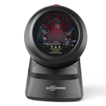 Long range 1D wired omnidirectional laser barcode scanners