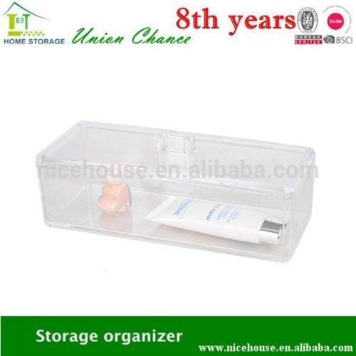 clear makeup organizer for your neat room, plastic storage box organize all your little stuffs