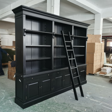 Versatile Storage Solutions: Library Bookcases and Ladder Cabinets