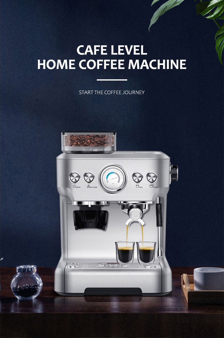 Hyxion coffee machine commercial smart Electric Coffee bean grinding function coffee makers Hot Water System Espresso makers