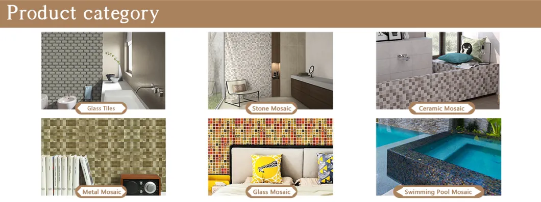 300X300mm Mosaic Tile Custom Home Luxury Glass Mosaic Tile