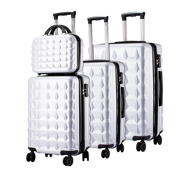 White Luggage Set