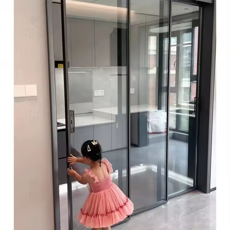 Aluminum sliding door