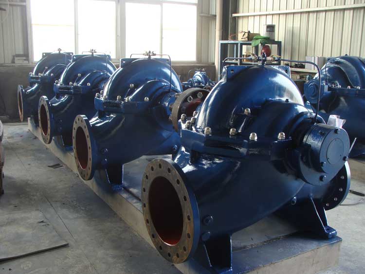 large water centrifugal 700m3/h pumps horizontal 400 kw head - 125 m pump