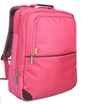Popular Hot Pink 14 Inch Polyester Business Lady Laptop backpack Bag/Computer Bag