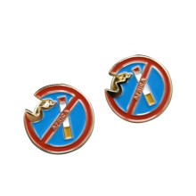 Custom Souvenir Lapel Pin Quit Smonking Badge Emblem