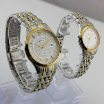 Sapphire Glass Stainless Steel Mens Watches For Couples