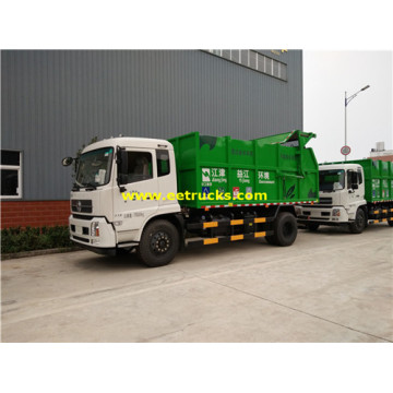 Dongfeng 8Ton Docking Refuse Collector Trucks