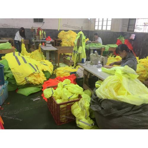 Coletes refletivos de alta visibilidade verde amarelo laranja